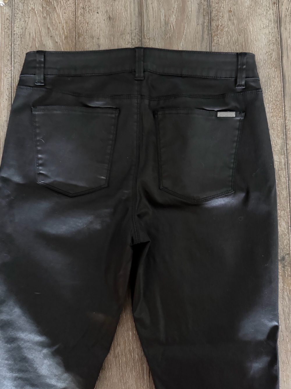 White House Black Market Black Coated Skimmer Pants - Picture 8 of 12